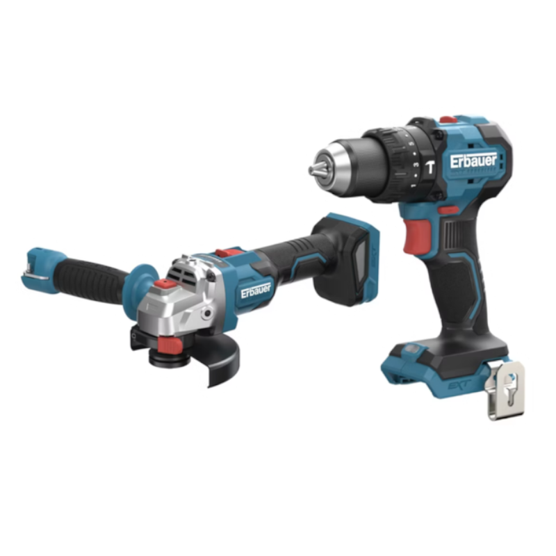 Zestaw Erbauer G2 wiertarko-wkrętarka + szlifierka kątowa 125mm (BODY) 18 V